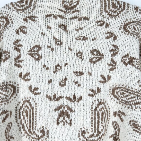 NWT American Eagle Paisley Patter Knit Button Up Cardigan - Picture 3 of 9